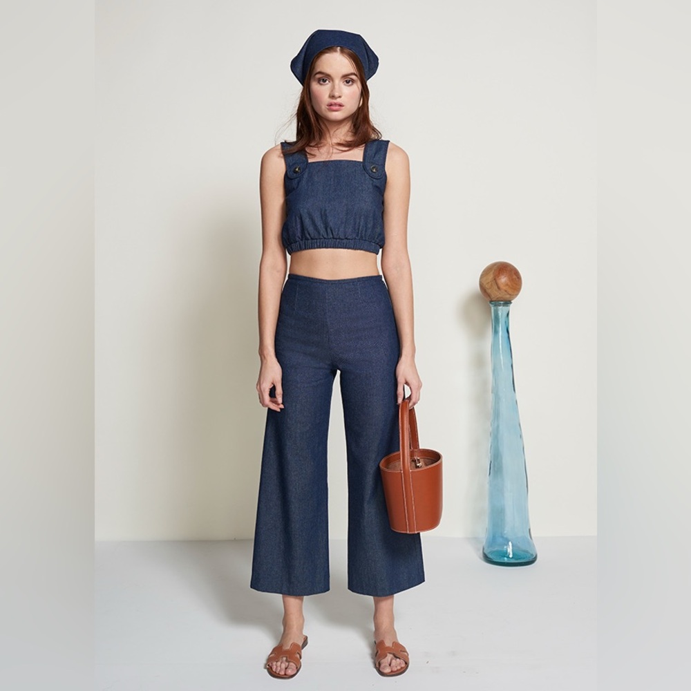 STAUD The Finn Square Neck Top